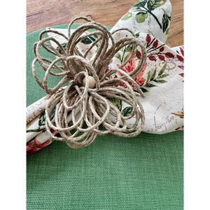 Porte-serviettes en rotin simple pour la mise en place quotidienne de la table à manger et la décoration de la cuisine à domicile avec un style naturel tissé à la main en provenance d'Inde - Product Image 6
