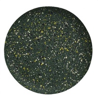 Grande demande Décoration murale Terrazzo Plaque décorative murale en métal vert foncé Design moderne Fait à la main en vrac