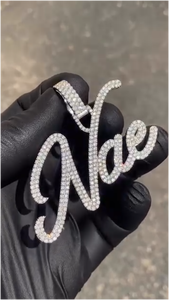 จี้เงินแท้ 925 ประดับมอสซาไนต์ สร้อยคอแบบคิวบา ของขวัญวันวาเลนไทน์ ขายตรงจากโรงงาน - Product Image 2