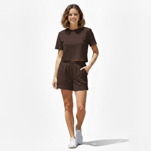 Conjunto de Dos Piezas para Mujer, Estilo Urbano, Tallas Grandes, Transpirable, Ecológico, Spandex/Algodón, Moda Casual, Precio de Verano - Product Image 6