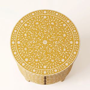 Handmade Durable Bone Inlay Customizable <b>nightstand</b> Home Decor Accent Piece Luxury Interior Decoration Modern Artisan Craft Gift - Product Image 3