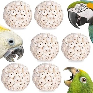 Bolas de Juguete para Pájaros Sola Balls, Suaves y Masticables, Ecológicas, Grandes/Pequeñas, para Loros, para Desmenuzar y Buscar Alimentos - Product Image 2