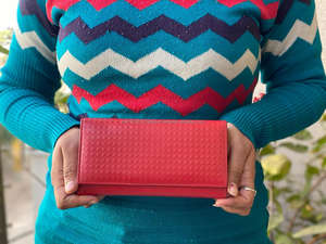 Pochette en cuir véritable pour femmes, portefeuille de course multi-usage, sacs en promotion, - Product Image 5