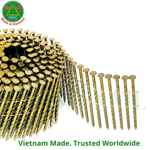 Clous en spirale de 2-3/4 po à 15 degrés, 5000 pièces, tige en acier et tête à motif pour palettes en bois, du Vietnam |   Clavo en rouleau - Product Image 2