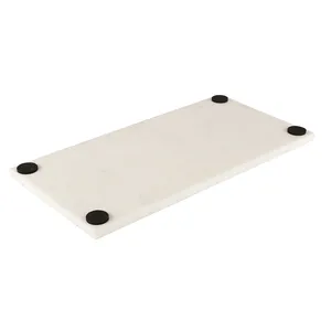 Luxury White Marble Classic Serving Tray Gold Star Inlay Dishwasher Safe Portable Jewelry Storage Dining <b>Table</b> Kitchen Counter - Product Image 4