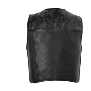 Custom <b>Camo</b> Leather Vest <b>Jackets</b> Motorcycle Genuine Cowhide Biker Made Paksitan Winter <b>Waterproof</b> Smart Casual Unisex Stylish - Product Image 4