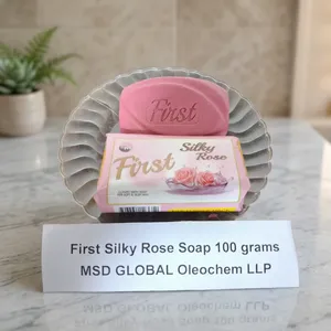Savon en barre à la rose 100 grammes, hydratant, à l'huile de palme, nettoyage de base pour tous types de peau, durée de conservation de 2 ans - Product Image 1