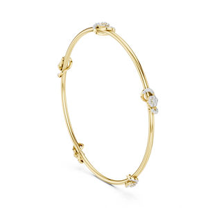 Bracelet en or blanc 14 carats avec diamant rond cultivé en laboratoire pour femmes |   Vêtements de fiançailles |   Nouveau diamant cultivé - Product Image 4