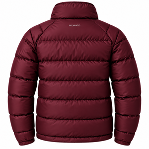Veste matelassée pour homme avec logo personnalisé |   Doudoune matelassée légère à col montant |   Veste isolante coupe-vent pour l'hiver - Product Image 6