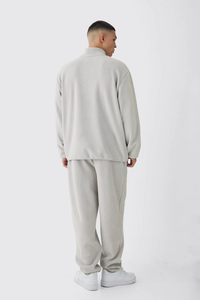 <b>Oversized</b> Digital Print Funnel Neck Belted Hoodie Sweatpants <b>Jogger</b> Set with Cargo Pant and Tracksuit - Product Image 2