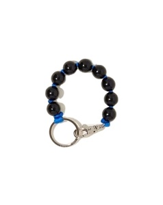 Trending Black Beaded Keychain Bracelet Wrist Strap Strong Rope <b>Key</b> Holder Minimal <b>Car</b> Keyring Stylish Accessory Gift - Product Image 1