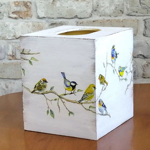 Caja de pañuelos de madera sostenible con certificación FSC, caja de pañuelos de madera orgánica impresa para embalaje de productos, caja de regalo al por mayor - Product Image 1