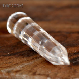 Torre de Cuarzo Transparente Cristalino de 36 Caras, Punta Tallada de Cristal Curativo, Torre de Cuarzo del Himalaya, Regalo de la India - Product Image 5