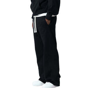 Pantalon de survêtement OEM 2026 de haute qualité avec logo personnalisé pour homme, style streetwear, coupe ample, taille élastique, design décontracté et lourd - Product Image 2