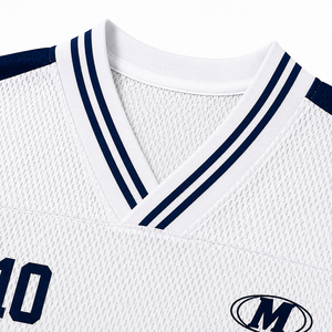 Camiseta de fútbol de malla personalizada para hombre |   Camiseta Deportiva de Manga Corta con Cuello en V, 100% Poliéster, 220 GSM, Malla Transpirable |   Jersey Sublimado con Cuello en V - Product Image 5