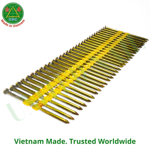 Clavos para Enmarcar de 3'' x 0.131'' con Vástago Liso y Recubrimiento Amarillo para Proyectos de Enmarcado, de Vietnam |   Clavos en tiras de plástico - Product Image 2