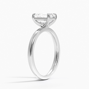 BOJ <b>Ring</b> 73 <b>Emerald</b> Cut 925 <b>Silver</b> Halo Prong Stone Solitaire Diamond <b>Ring</b> 2ct D Color VVS1 Moissanite GRA Certified Low Price - Product Image 2