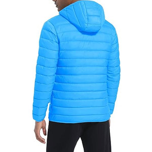 เสื้อแจ็คเก็ตพัฟเฟอร์สำหรับผู้ชายแบบมีฮู้ด กันลม กันน้ำ แบบควิลท์  ผู้ผลิต OEM ขายส่ง พร้อมตัวเลือกการออกแบบตามสั่ง - Product Image 2