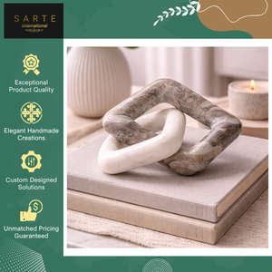 Nouvelle Collection – Décoration de Table en Chaîne de Marbre Faite à la Main, Style Européen Moderne et Luxueux, Durable, pour Diwali et Retraite - Product Image 6