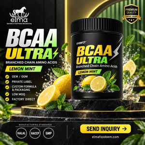 Concentré de protéines de lactosérum Elma Food 1KG Sans sucre ajouté 50 portions Formule de croissance musculaire BCAA Sans OGM Poudre de protéines pour adultes - Product Image 1