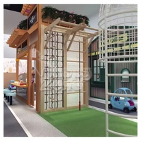 Casa de Juego de Madera con Temática de Mini Ciudad para Niños y Padres, Equipo de Juego de Rol Interior para Cafetería, Ciudad, Restaurante para Niños