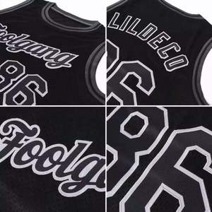 Camiseta de baloncesto personalizada, camiseta sin mangas de malla negra con estampado sublimado, nombre del equipo, número, ropa deportiva transpirable unisex para adultos - Product Image 4