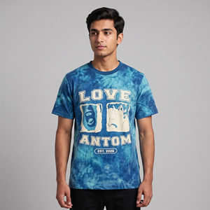 Custom Logo Breathable Cotton/Bamboo Fiber Jersey <b>Mock</b> <b>Neck</b> Acid Washed Sun Faded Plus Size Quick Dry Men's T-shirt Screen - Product Image 4