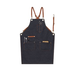 Chaleco de Lona para Barbería Elite, con Bolsillos para Herramientas, Correa de Cuero de Lujo, Delantal de Trabajo, Overol Protector para Trabajadores de Peluquería - Product Image 3