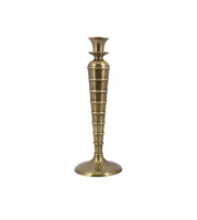 Candélabre géométrique de luxe en aluminium avec insert en verre transparent pour table basse moderne et décoration de cheminée