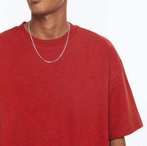 Camiseta Oversize de Algodón 100% de Alta Calidad, 350 Gramos, Cuello Redondo, Antiarrugas, Estampada, Estilo Hip Hop, Hombros Caídos, Venta al por Mayor - Product Image 6