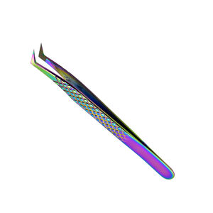 Pinzas para Extensión de Pestañas de Fibra, Volumen 45, 90 Grados, Pinzas Metálicas de Alta Calidad para Venta al Por Mayor - Product Image 3
