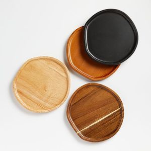 Ensemble de sous-verres en bois élégants et durables, couleur personnalisée, design contemporain pour tables de conférence, comptoirs de réception, entreprises - Product Image 3