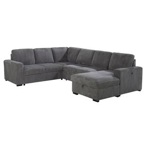 Divano Letto Sezionale Estraibile Melody Grey - Product Image 3