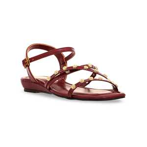 <b>Red</b> Formal <b>Heeled</b> Sandal FR5250 - Product Image 2
