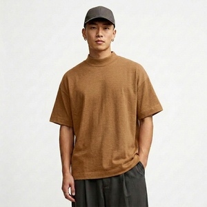 เสื้อยืดคอตตอนพิมพ์ลายแบรนด์สั่งทำพิเศษสำหรับผู้ชาย ผ้าคอตตอน 100% เสื้อยืดโอเวอร์ไซส์ลายกราฟิกสำหรับผู้ชาย เสื้อยืดผู้ชายไซส์ใหญ่ - Product Image 5