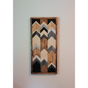 Wholesale Price Modern Geometric Eco-friendly Handmade Wood Wall Art Minimalist Abstract Wooden Wall Panels for Home Hanging - Product Image 5