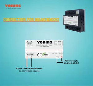 Indicateur de processus numérique Yokins Y9-PI, entrée 4-20mA DC, affichage programmable à 4 chiffres, panneau de mesure 96x96mm, aluminium, 300V - Product Image 3