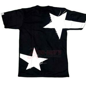 Men's 100% Cotton Heavyweight Vintage Boxy T-Shirt Streetwear Fashionable Distressed Tee with Embroidery Men's T-Shirts - Product Image 2