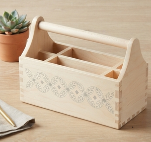 Support en bois de manguier pour ustensiles de cuisine, style scandinave, fait main, le plus vendu - Product Image 1