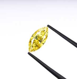 Diamante Suelto Cultivado en Laboratorio con Certificación IGI, Corte Marquesa, Color Amarillo Fantasía, CVD, VVS VS, Corte Excelente para Joyería Fina - Product Image 5