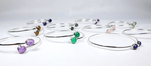 Wholesale 925 Sterling Silver Plated Multi Gemstone Cuff <b>Bracelet</b> Handmade Mixed Natural <b>Stone</b> Bangle Designer Jewelry for Women - Product Image 6