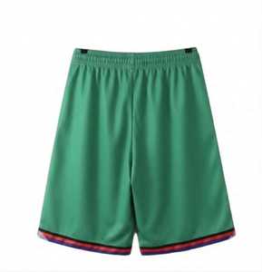 Manufacturer Gray Mesh Custom Men Basketball Shorts Front Elastic Waist Quick Dry Breathable Gym Wear Sportswear 100% Polyester - Product Image 2