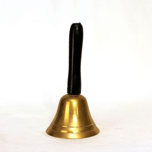 Campana de Mano Tradicional India de Latón para Puja, Aarti, Rituales, Oraciones, Accesorio Decorativo para Templo - Product Image 6