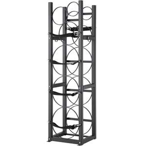 Petit support de réservoir de réfrigérant 3 X 30lbs 12.79x12.99x47.12 supports de support de réservoir de cylindre pour les unités d'étagères de supports de gaz de fréon - Product Image 1