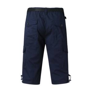 Shorts de sport cargo OEM pour hommes, 100 % coton, 5 pouces, confortables, avec taille élastique, pour la course et l'entraînement - Product Image 2