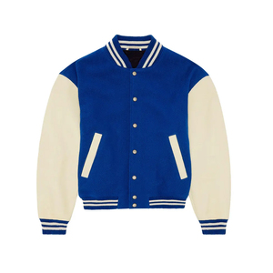 Chaqueta Varsity en Oferta, Logotipo Personalizado, Apliques de Tela Bordados a la Moda, Chaqueta de Béisbol con Botones para Hombre - Product Image 5