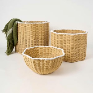 Handmade <b>Round</b> Small Rattan <b>Basket</b> Decorative Storage <b>Basket</b> For Bedroom Bathroom Home Styling - Product Image 6