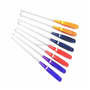 Ensemble de curettes osseuses Volkmann 8 pièces en acier inoxydable, couleur arc-en-ciel, curettes cervicales réutilisables, instruments chirurgicaux orthopédiques - Product Image 2