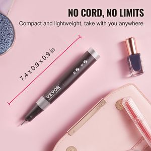 Trapano elettrico portatile Cordless per unghie 30,000RPM a velocità variabile ricaricabile lucidatrice per Manicure 50 pz fasce leviganti per unghie - Product Image 6