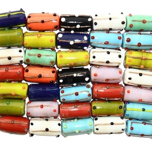 Cuentas de arcoíris de vidrio multicolor Precio más bajo Cuentas de vidrio para joyería Cuentas sueltas Millefiori Listo para enviar - Product Image 2